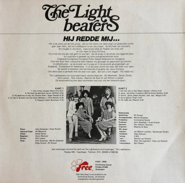 The Lightbearers : Hij Redde Mij... (LP, Album)