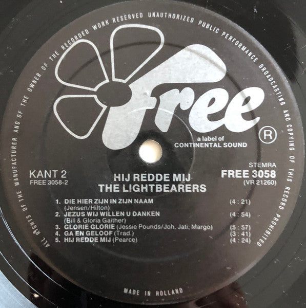 The Lightbearers : Hij Redde Mij... (LP, Album)