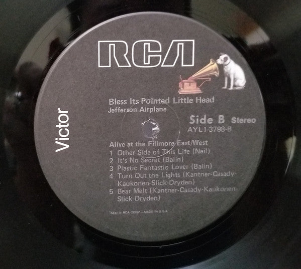 Jefferson Airplane : Bless Its Pointed Little Head (LP, Album, Rep)