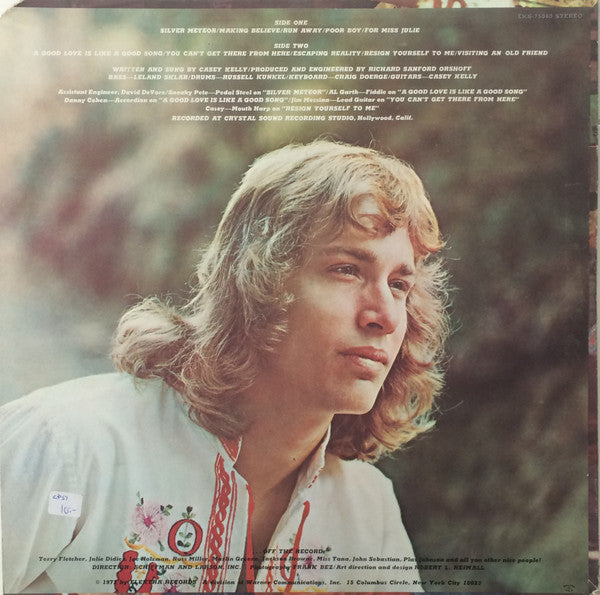 Casey Kelly : Casey Kelly (LP, Album, Pit)