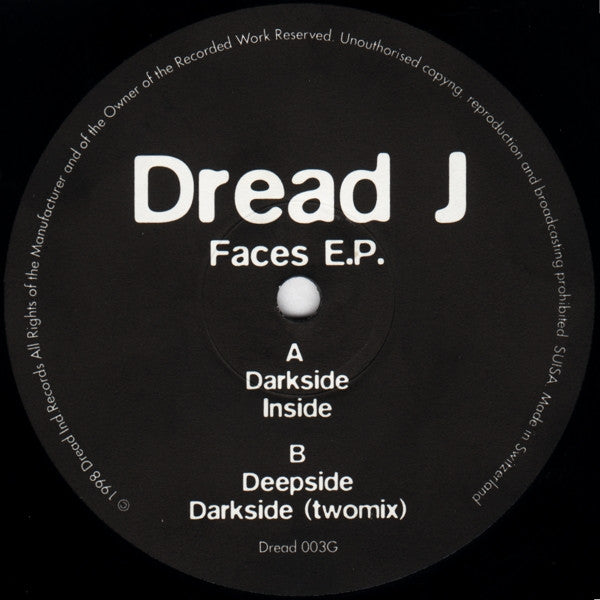 Dread J : Faces E.P. (12", EP)
