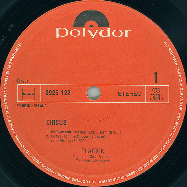 Flairck : Circus (LP, Album)