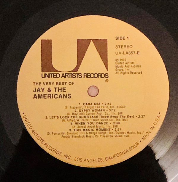 Jay & The Americans : The Very Best Of Jay & The Americans (LP, Comp, RE)