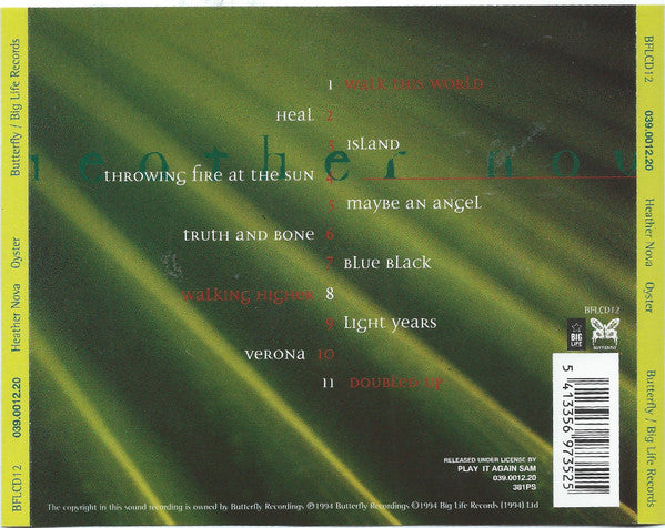 Heather Nova : Oyster (CD, Album)