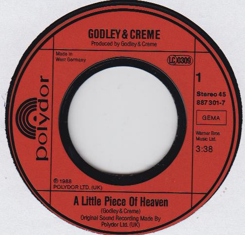 Godley & Creme : A Little Piece Of Heaven (7", Single)