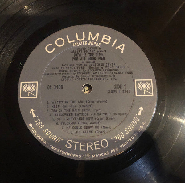 Gretchen Cryer, Word Baker, Nancy Ford, Stephen J. Lawrence : Now Is The Time For All Good Men (LP, Album)