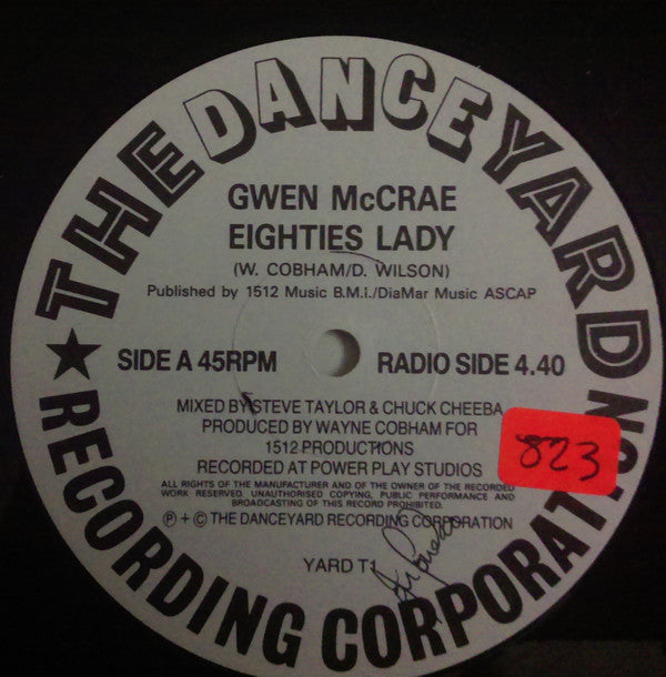 Gwen McCrae : Eighties Lady / Generate Love (12")