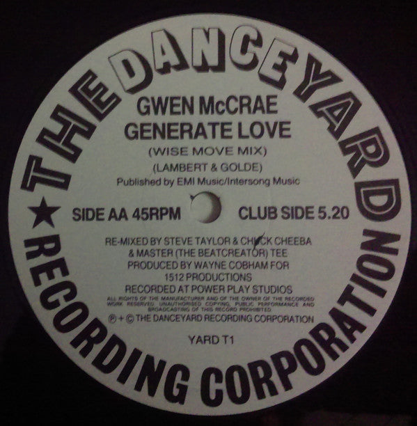 Gwen McCrae : Eighties Lady / Generate Love (12")