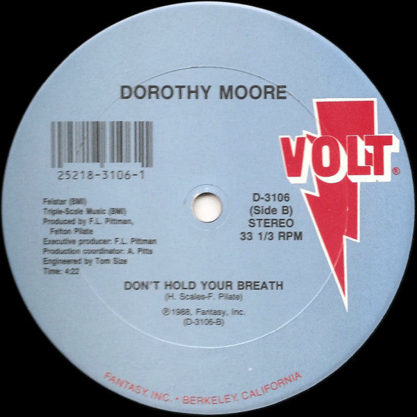 Dorothy Moore : Can't Get Over You (Once Again I'm Misty Blue) (12")