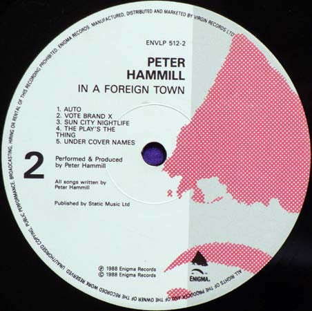 Peter Hammill : In A Foreign Town (LP, Album)