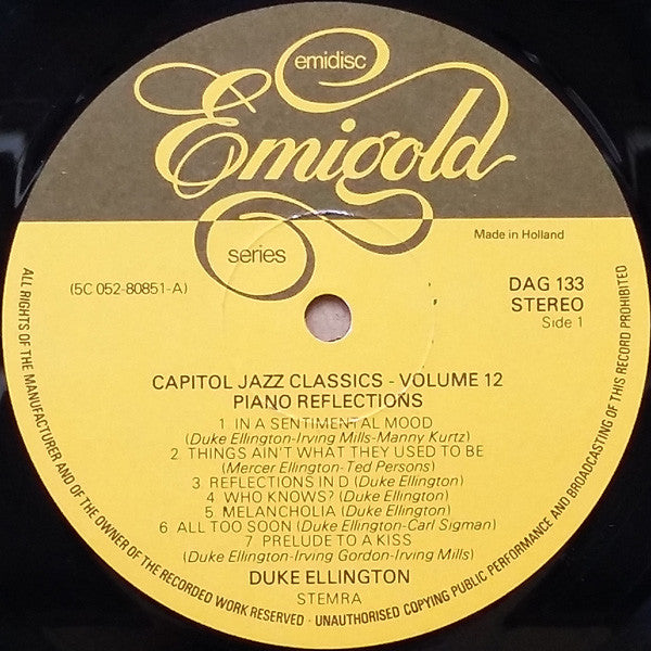 Duke Ellington : Piano Reflections (LP)