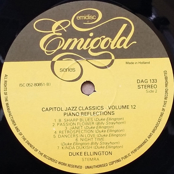 Duke Ellington : Piano Reflections (LP)