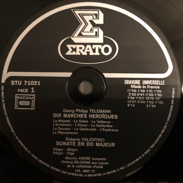 Maurice André, Hedwig Bilgram : Trompette Et Orgue-Vol 9 (LP, Gat)