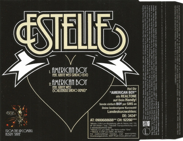 Estelle Feat. Kanye West : American Boy (CD, Single)