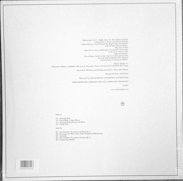 Ross Alexander (6) : Memorias Vol.2 - High Atlas To The Sahara Desert (LP, Album)