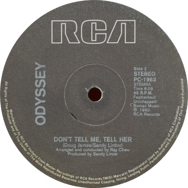 Odyssey (2) : Use It Up And Wear It Out (Special 12" Disco Mix) (12")