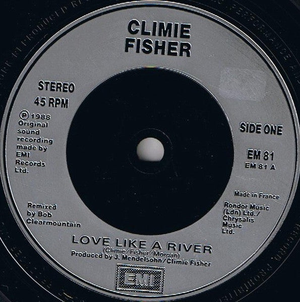 Climie Fisher : Love Like A River (7", Sil)