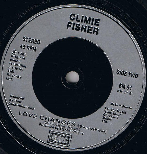 Climie Fisher : Love Like A River (7", Sil)