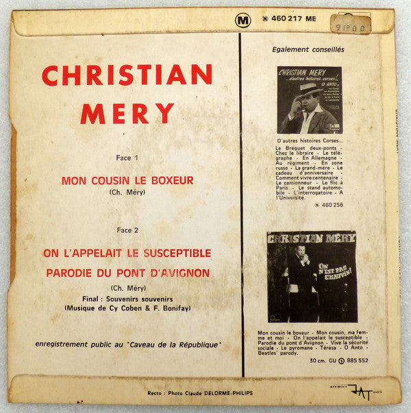 Christian Méry : Mon Cousin Le Boxeur (7", EP)