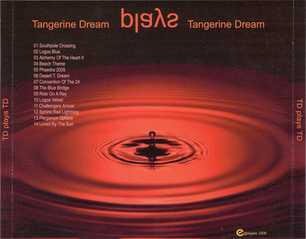Tangerine Dream : Plays Tangerine Dream (CD, Album)