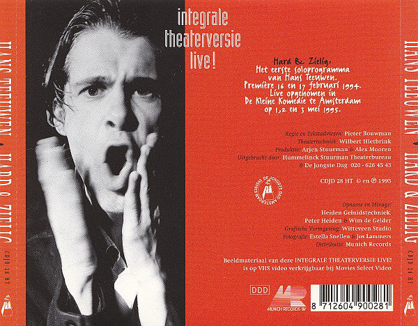 Hans Teeuwen : Hard En Zielig (Integrale Theaterversie Live!) (2xCD)