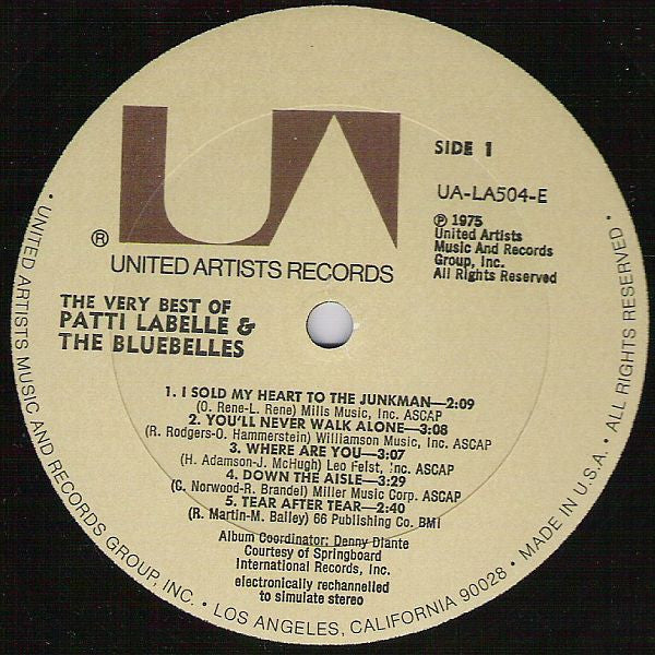 Patti LaBelle And The Bluebells : The Very Best Of Patti Labelle & The Bluebelles (LP, Comp, All)