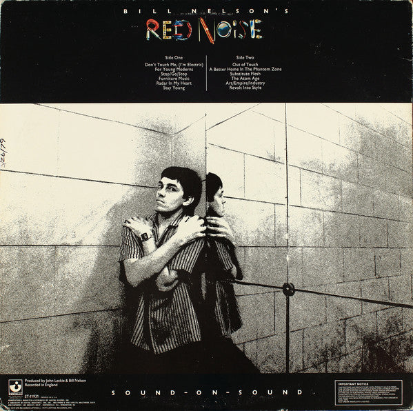 Bill Nelson's Red Noise* : Sound On Sound (LP, Album, Win)
