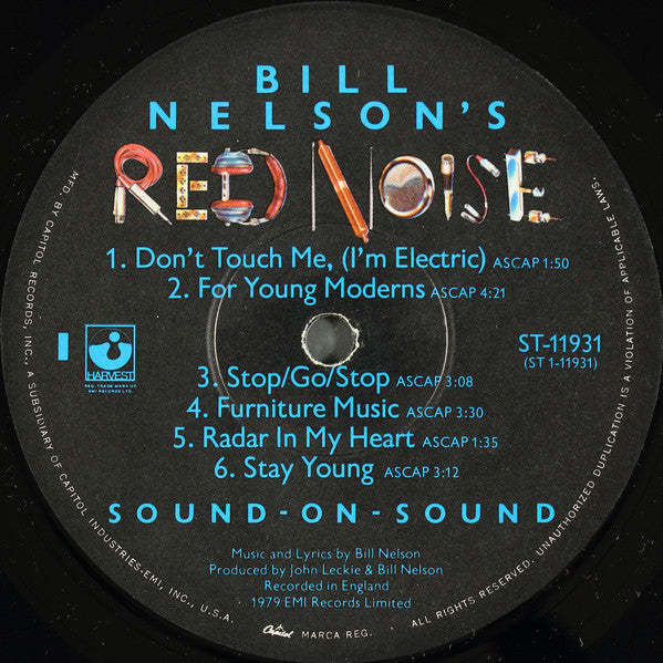 Bill Nelson's Red Noise* : Sound On Sound (LP, Album, Win)