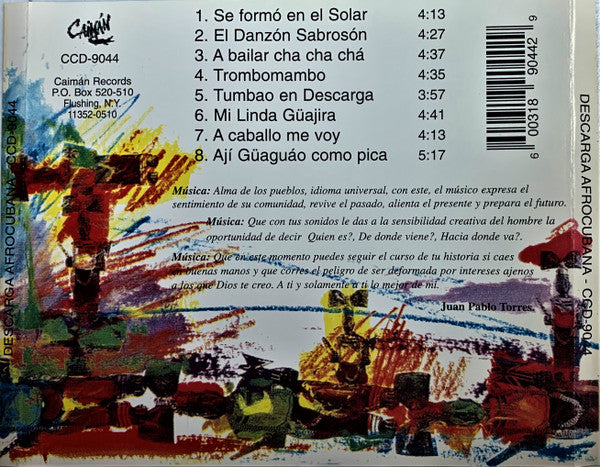 Juan Pablo Torres : Descarga Afrocubana (CD, Album)