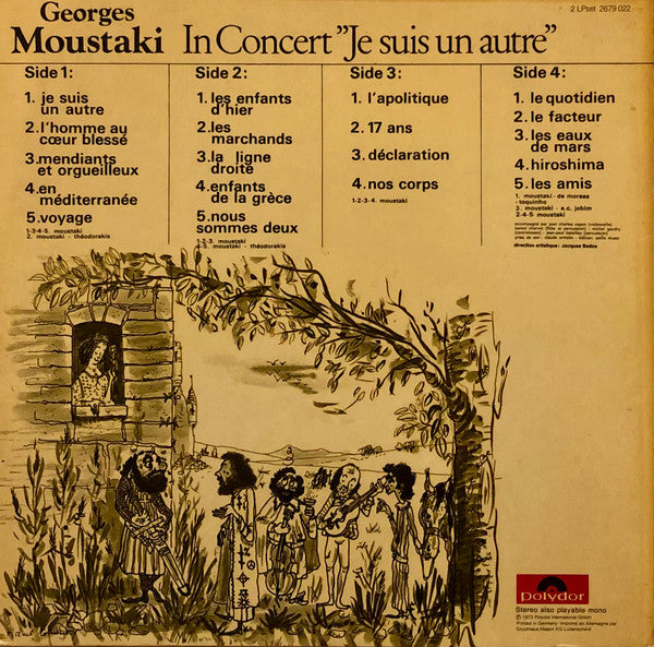 Georges Moustaki : In Concert "Je Suis Un Autre" (2xLP, Album, Gat)