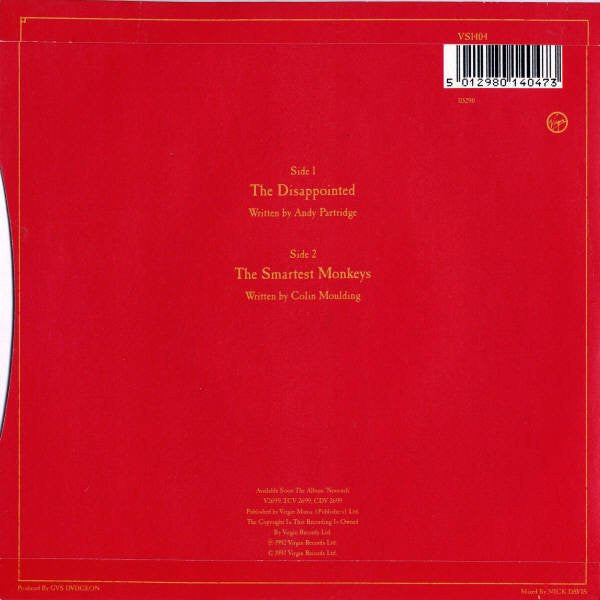 XTC : The Disappointed (7", Single)