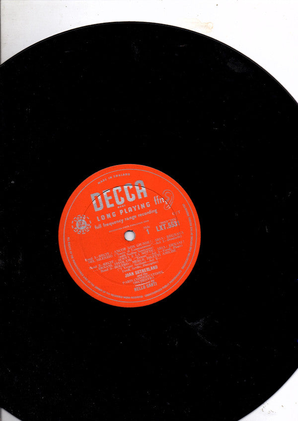 Joan Sutherland : Operatic Arias (LP, Album, Mono, RP)