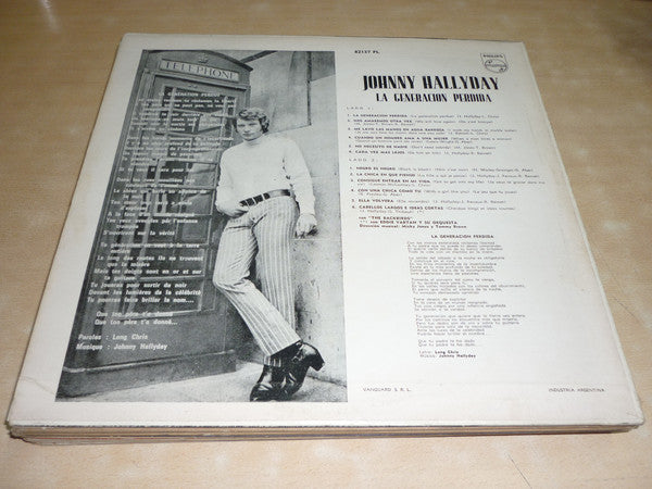 Johnny Hallyday : La Generacion Perdida (LP, Album, Mono)