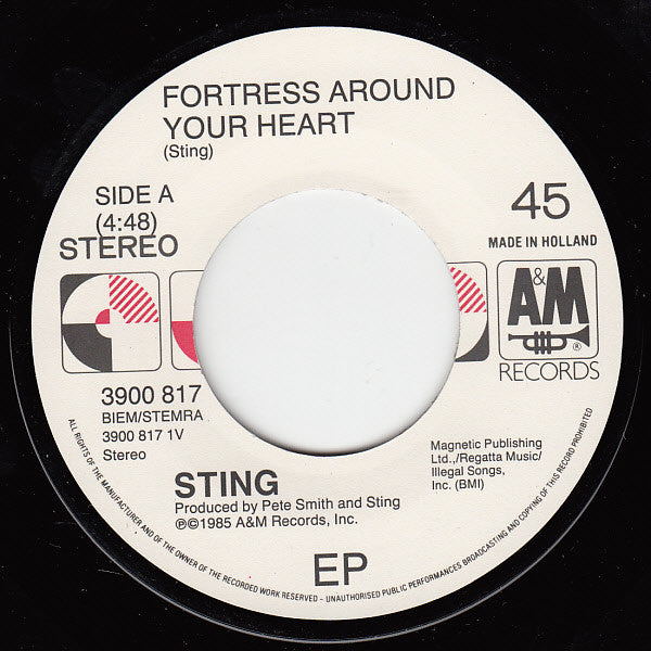 Sting : Fortress Around Your Heart (7", EP)