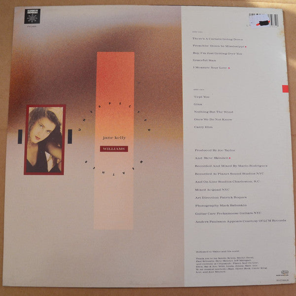 Jane Kelly Williams : Unexpected Weather (LP, Album, RP)