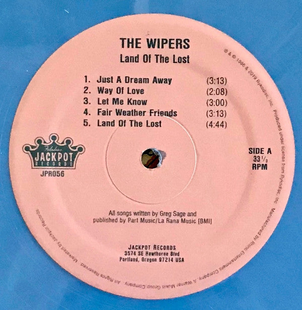 Wipers : Land Of The Lost (LP, Album, Ltd, RE, Blu)
