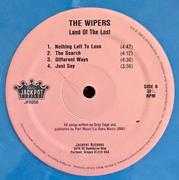 Wipers : Land Of The Lost (LP, Album, Ltd, RE, Blu)