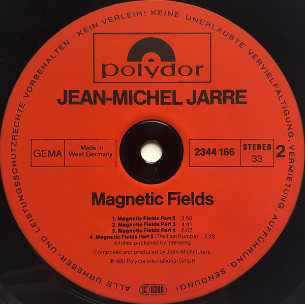 Jean-Michel Jarre : Magnetic Fields (LP, Album, RP)
