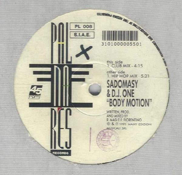 Sadomasy & D.J. One* : Body Motion (12")
