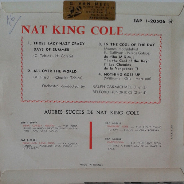 Nat King Cole : In The Cool Of The Day (7", EP)