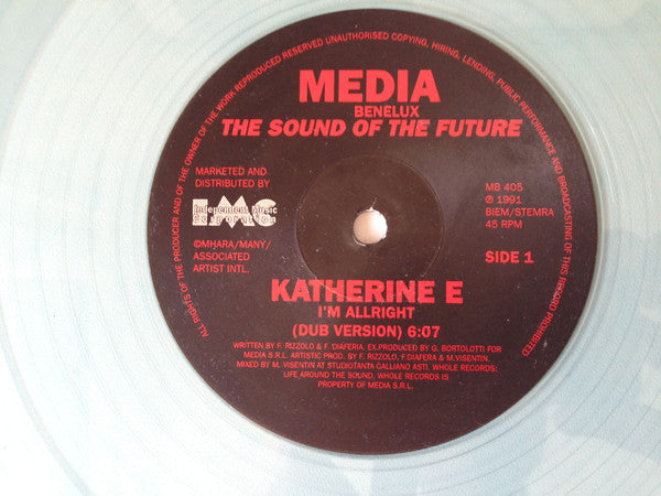 Katherine E : I'm Allright (12", Blu)