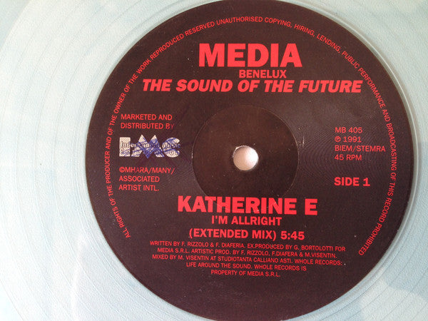 Katherine E : I'm Allright (12", Blu)