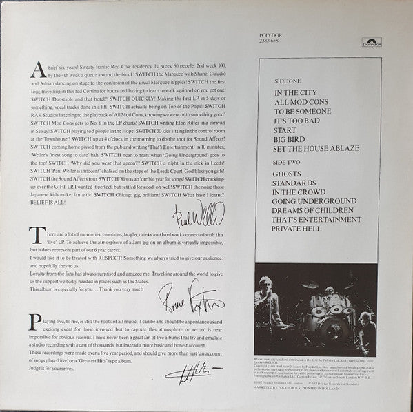 The Jam : Dig The New Breed (LP, Album)