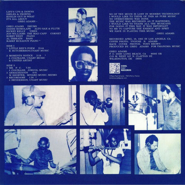 Greg Adams (9) : Koolin Out (LP, Album, RE, Unofficial)