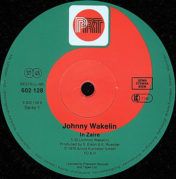 Johnny Wakelin : In Zaire (Originalversion) (12", Maxi)