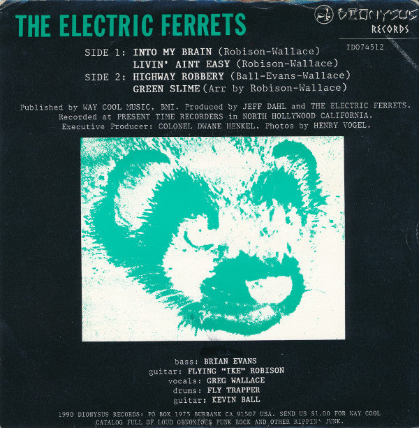 The Electric Ferrets : Into My Brain (7", Cle)