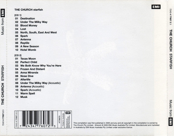 The Church : Starfish (CD, Album, RE, RM + CD, Comp, RM)