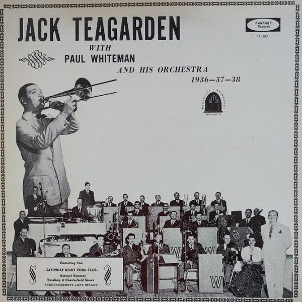 Jack Teagarden : Jack Teagarden With Paul Whiteman And His Orchestra 1936-37-38 (LP)