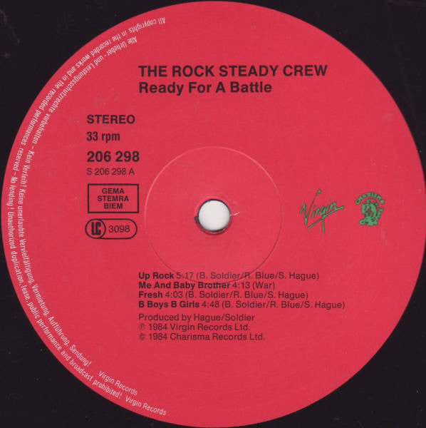 The Rock Steady Crew : Ready For Battle (LP, Album)