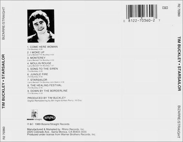 Tim Buckley : Starsailor (CD, Album, RE, RM, Nim)